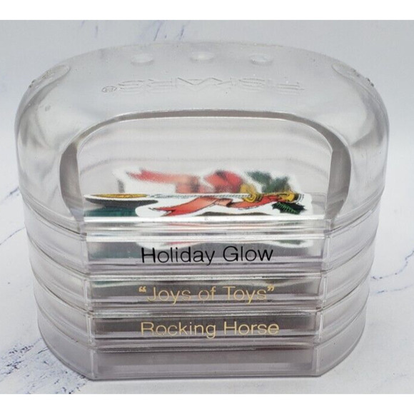 Fiskars Stackable Rubber Stamp Lot Of 3 Christmas Toy Themed Plastic Stamps - Picture 1 of 11